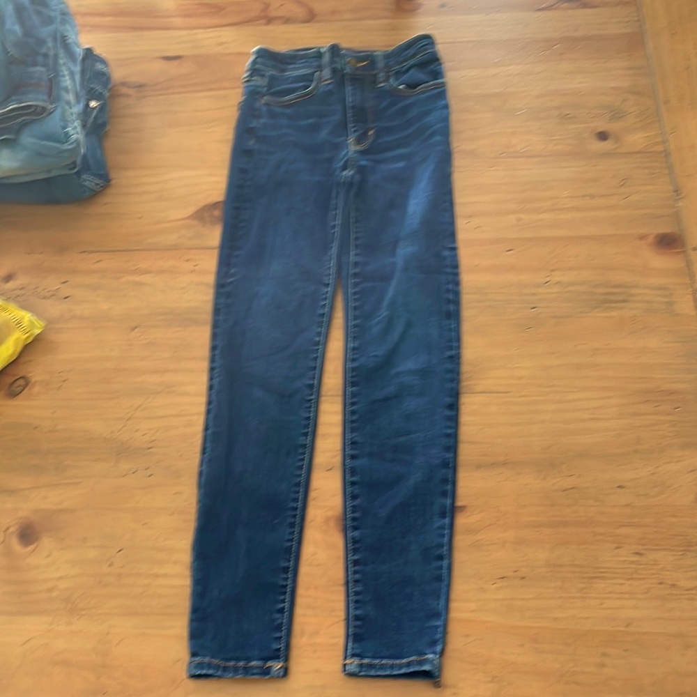 American eagle stretchy skinny jeans womens 00